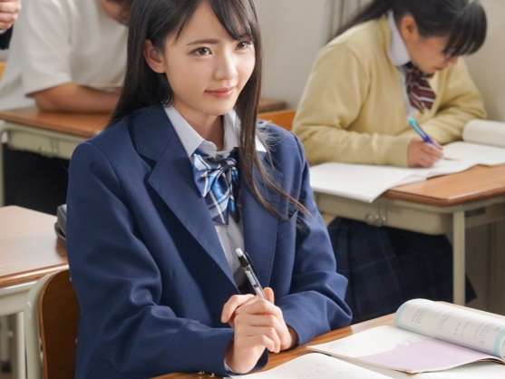 【制服美少女の射精管理】超絶かわいいJKが僕のチ○ポを独占！キュートな笑顔で焦らされ、制服の下の敏感おマンコに包まれて絶頂寸前！美ノ嶋めぐりのご奉仕プレイに悶絶必至♡